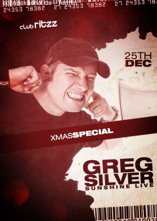 Club Ritzz - Greg Silver Werbeplakat