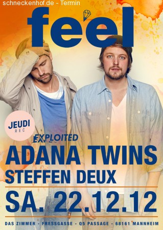feel with Adana Twins Werbeplakat