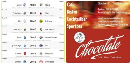 UEFA Champions League Party Werbeplakat