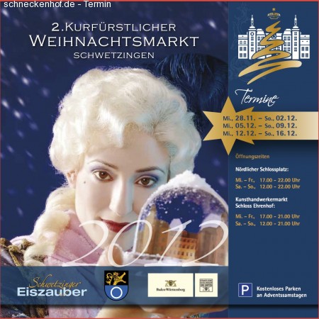 Weihnachtsmarkt Schwetzingen Werbeplakat