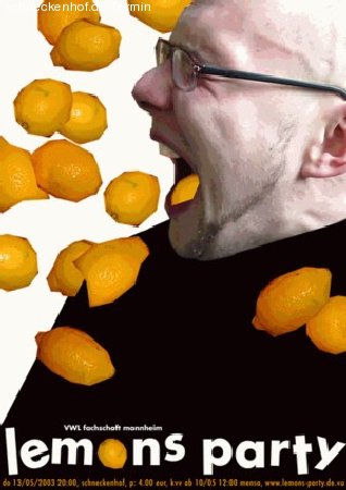 Lemons-Party Werbeplakat