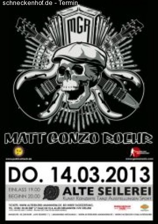 Matt Gonzo Roehr Werbeplakat