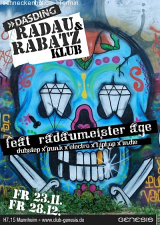 DasDing: Radau & Rabatz Klub Werbeplakat