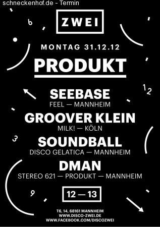 Produkt pres. Silvester 12/13 Werbeplakat