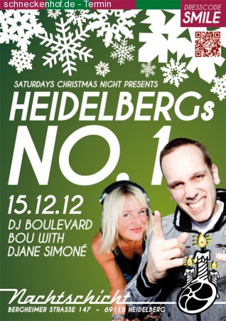 Saturdays Christmas Clubnight Werbeplakat