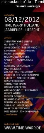 Time Warp Holland 2012 Werbeplakat