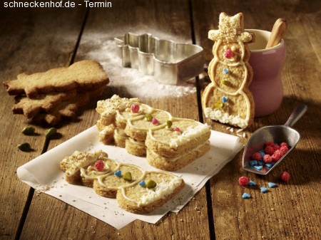 Plätzchen backen im Lesecafé Werbeplakat