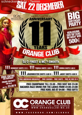11 Years Anniversary Werbeplakat