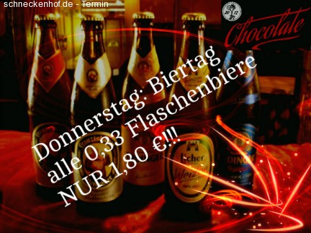 Donnerstag: Biertag Werbeplakat