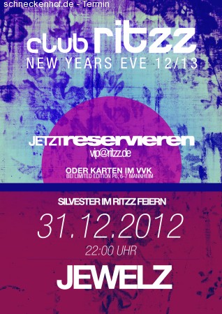 Silvester Exklusiv Werbeplakat