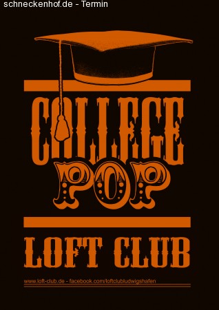 College Pop @ Loft Club Werbeplakat