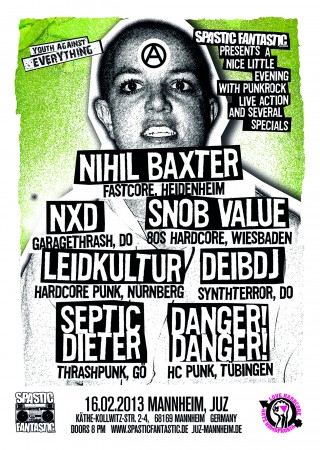 Spastic Fantastic Labelfest Werbeplakat