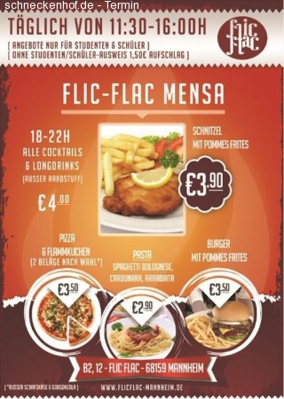 Flic Flac Mensa Werbeplakat