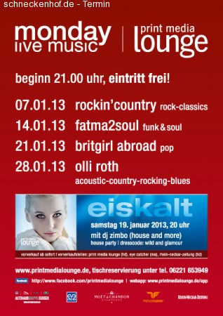 Monday Live Music Werbeplakat