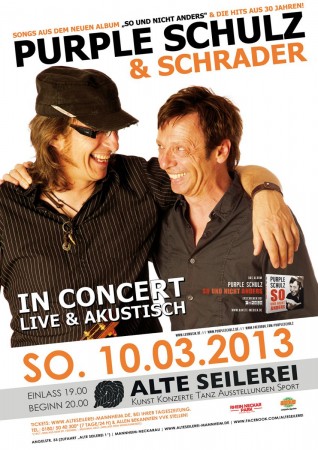 Purple Schulz & Schrader Werbeplakat