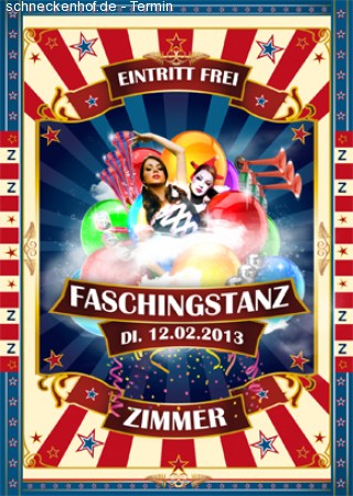 Faschingstanz Werbeplakat