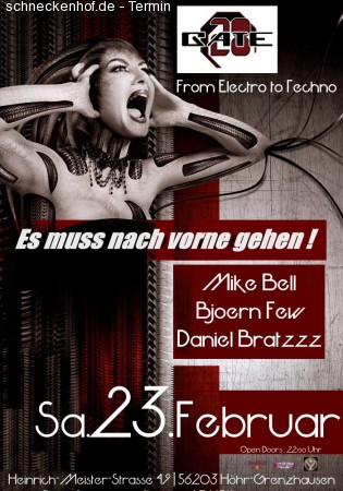 From Electro to techno Werbeplakat