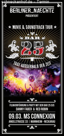 Berliner Naechte pres. Bar25 Werbeplakat