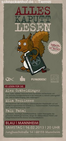 Alles Kaputt Lesen! Werbeplakat