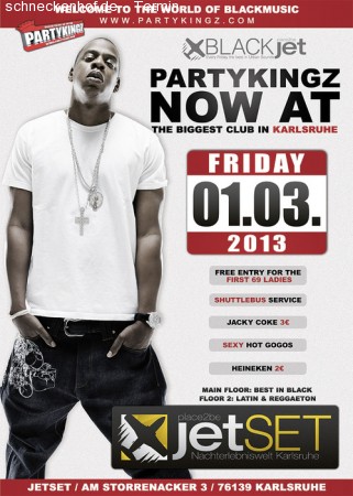 Partykingz Now At Jet Set Club Werbeplakat