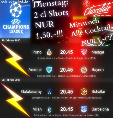Champions League Special Werbeplakat