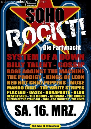 Soho Rockt! Werbeplakat