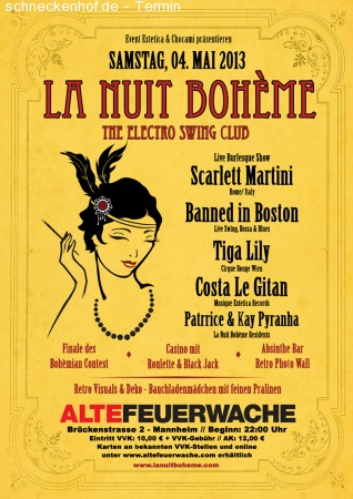 La Nuit Bohème Werbeplakat