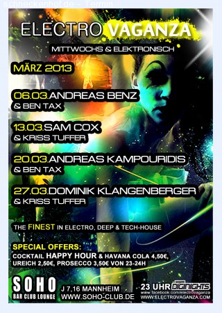 Electrovaganza Werbeplakat