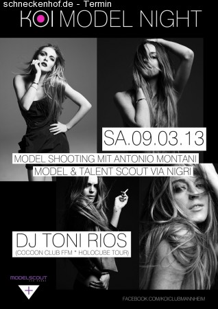 KOI Model Night Werbeplakat