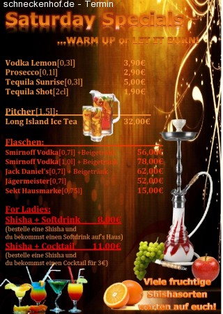 Saturday Night @ Flic Flac Werbeplakat