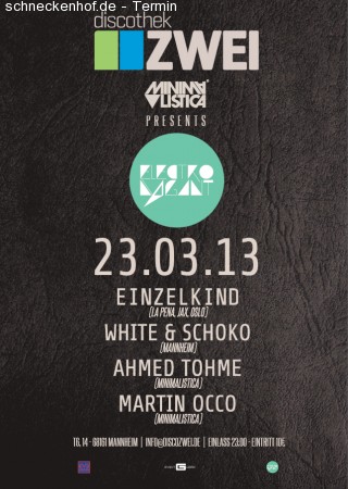 Electrovagant ∆ Minimalistica Werbeplakat