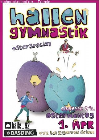 Hallengymnastik Osterspecial Werbeplakat