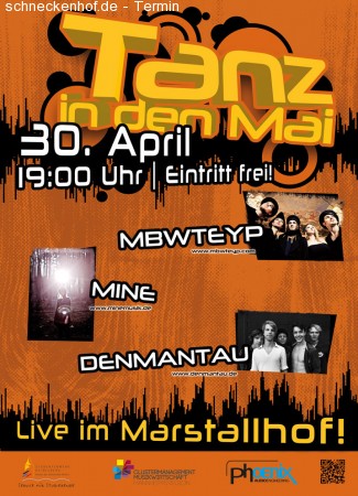 Tanz in den Mai im Marstallhof Werbeplakat