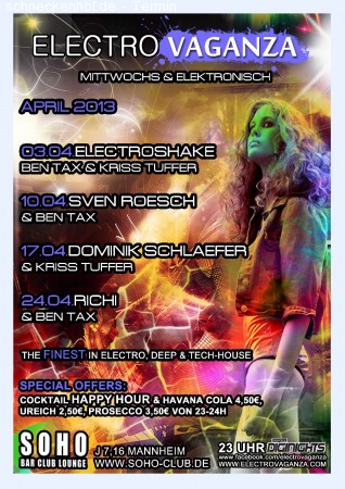 Electrovaganza Werbeplakat