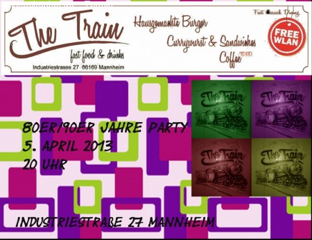 80er & 90er Party Werbeplakat