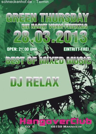 Green Thursday Werbeplakat