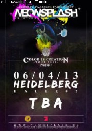 Neonsplash Werbeplakat