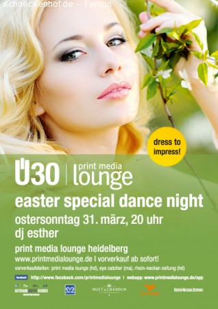 Ü30 Lounge Werbeplakat