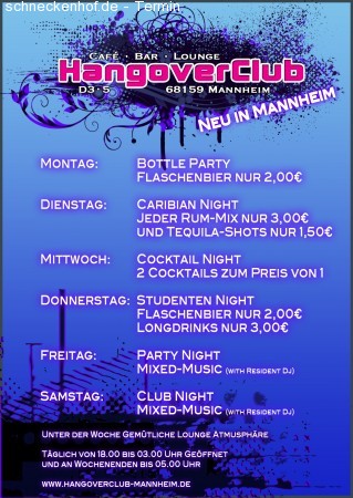 Studenten Night Werbeplakat