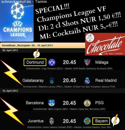 Champions League Special Werbeplakat