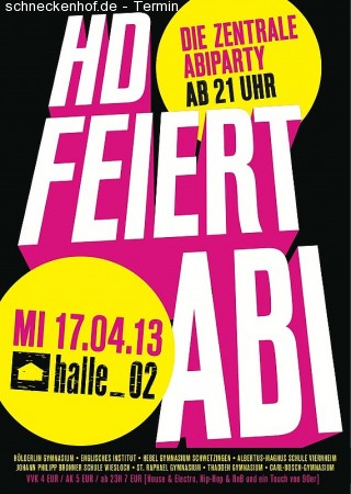 HD feiert ABI!! Werbeplakat