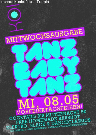 Tanz Baby Tanz - Mittwochs! Werbeplakat