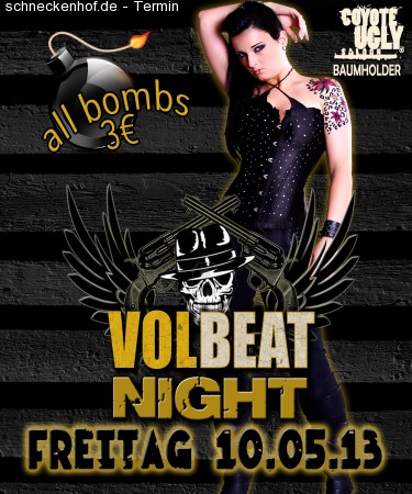 Volbeat Night im Coyote Ugly Werbeplakat