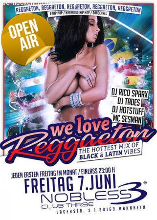 We Love Reggaeton - OPEN AIR Werbeplakat