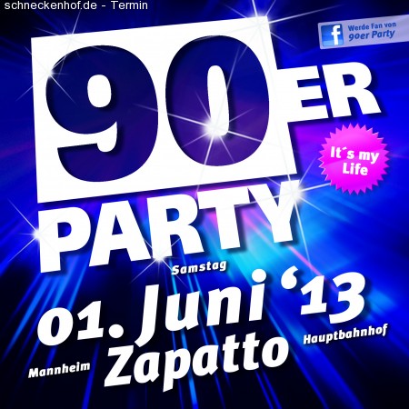 90er Party Werbeplakat