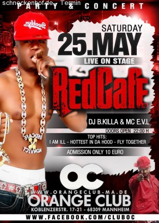 Red Cafe Werbeplakat