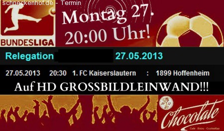Relegationspiel Montag 27.Mai Werbeplakat