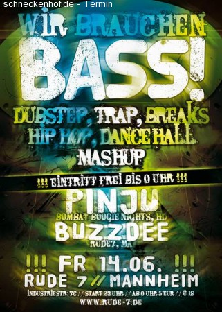 Wir brauchen BASS Werbeplakat