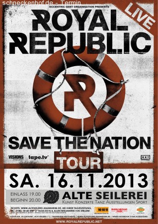 Royal Republic Werbeplakat
