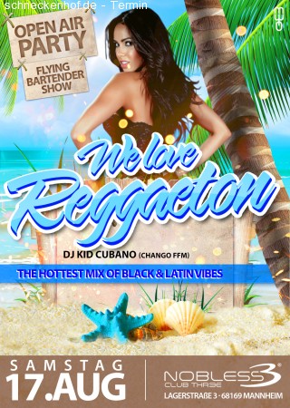 We Love Reggaeton - OPEN AIR Werbeplakat